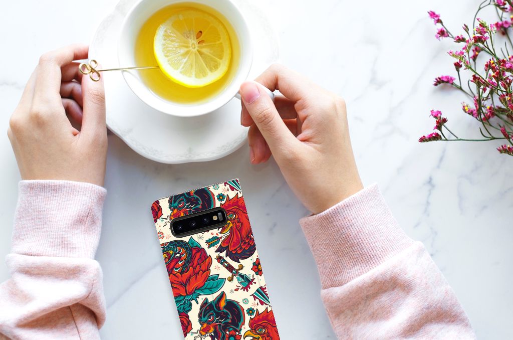 Stand Case voor Samsung Galaxy S10 Old Skool - B2C Telecom