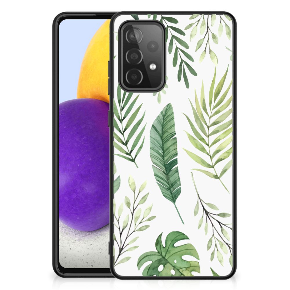 Samsung Galaxy A72 (5G/4G) Bloemen Hoesje Leaves