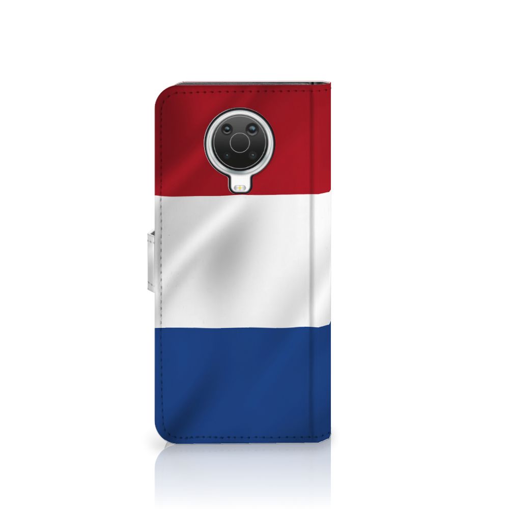 Nokia G10 | G20 Bookstyle Case Nederlandse Vlag met artistiek design van de Nederlandse vlag