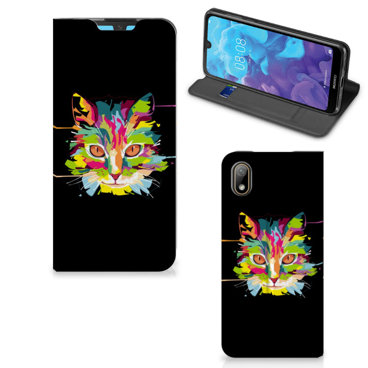 Huawei Y5 (2019) Magnet Case Cat Color