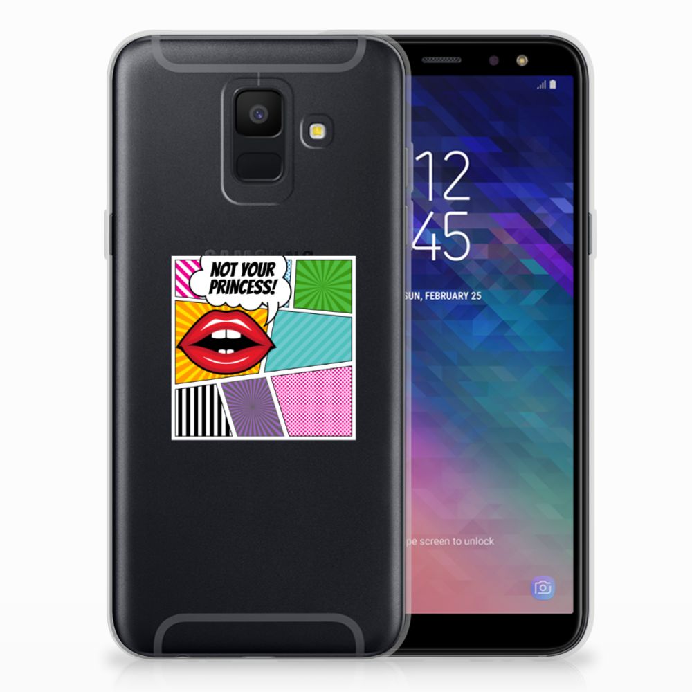 Samsung Galaxy A6 (2018) Silicone Back Cover Popart Princess