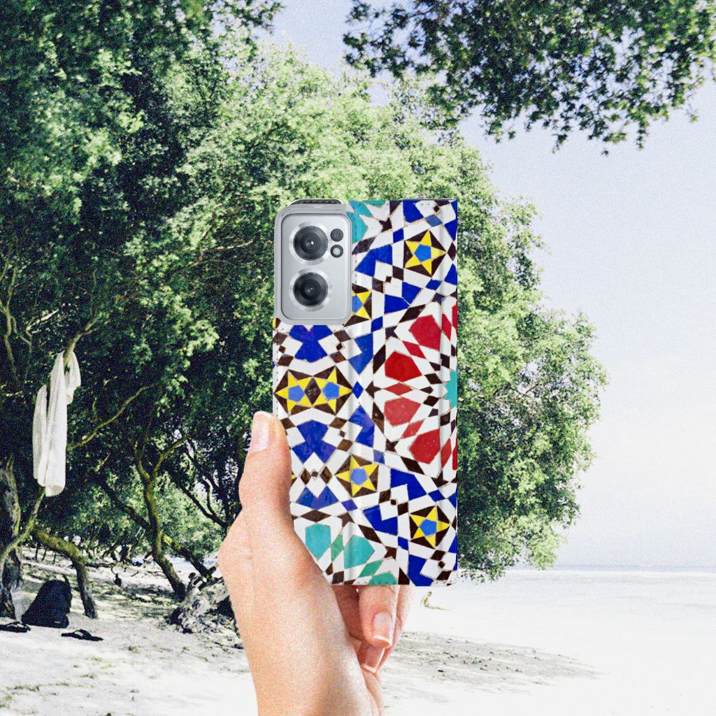 OnePlus Nord CE 2 5G Standcase Mozaïek - B2C Telecom
