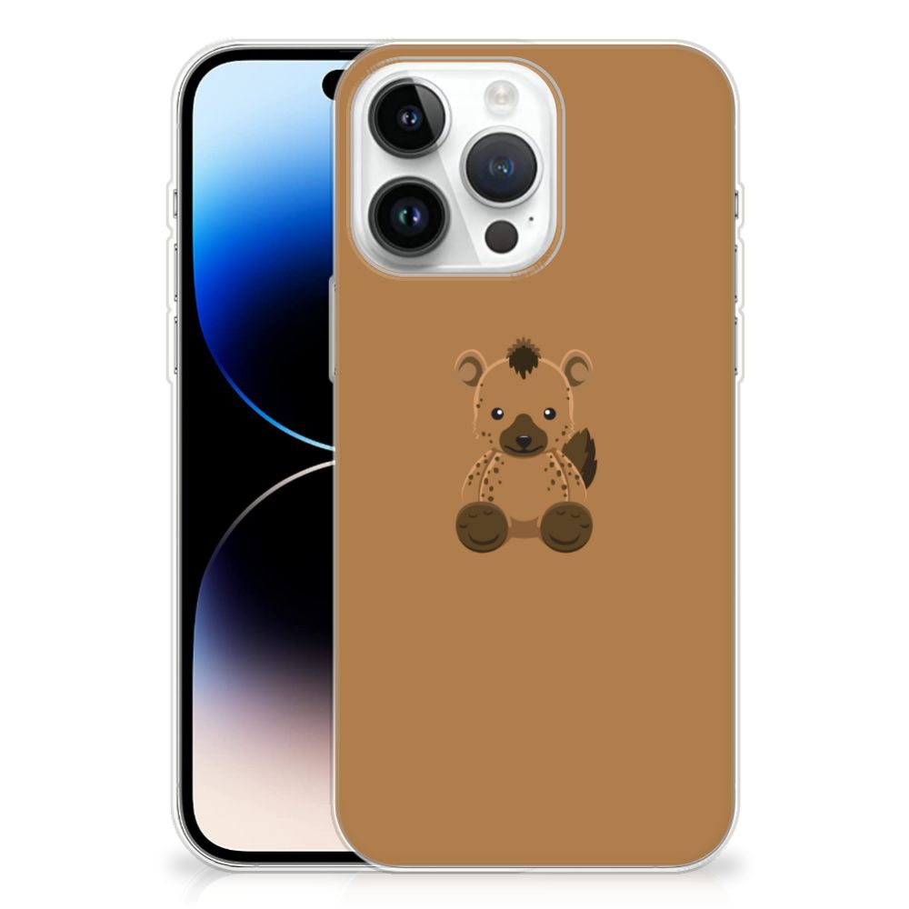 iPhone 14 Pro Max Telefoonhoesje met Naam Baby Hyena