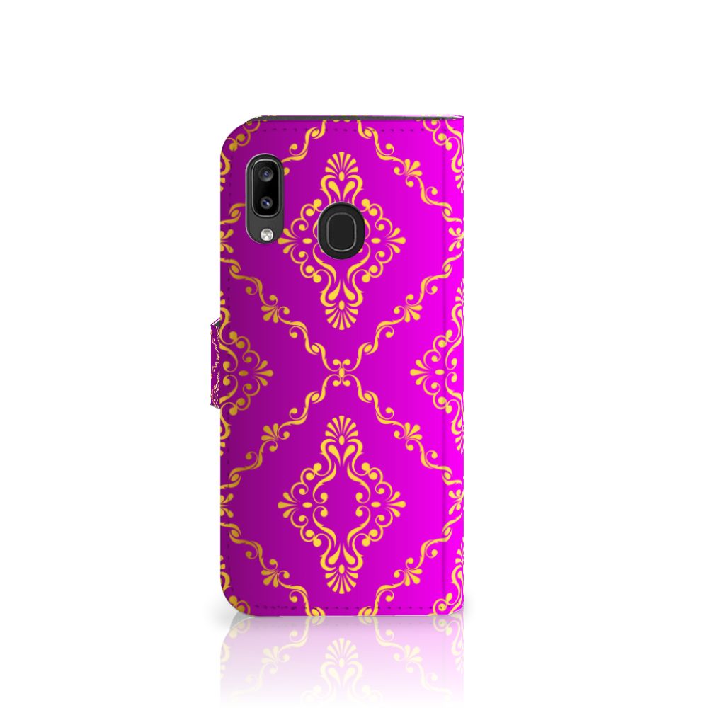 Wallet Case Samsung Galaxy A30 Barok Roze