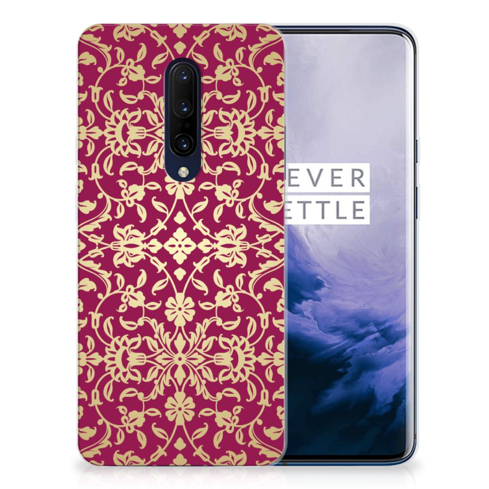 Siliconen Hoesje OnePlus 7 Pro Barok Pink