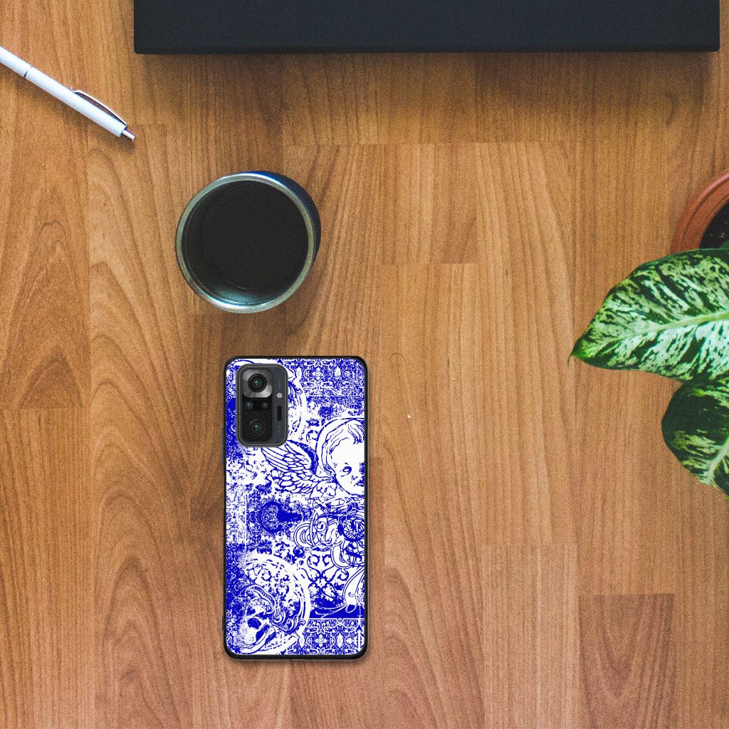 Telefoonhoesje Xiaomi Redmi Note 10 Pro Angel Skull Blauw B2C Telecom