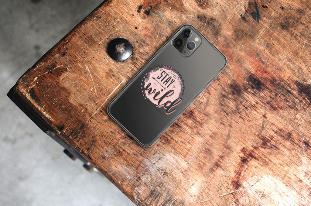 Apple iPhone 11 Pro Telefoonhoesje met Naam Boho Stay Wild