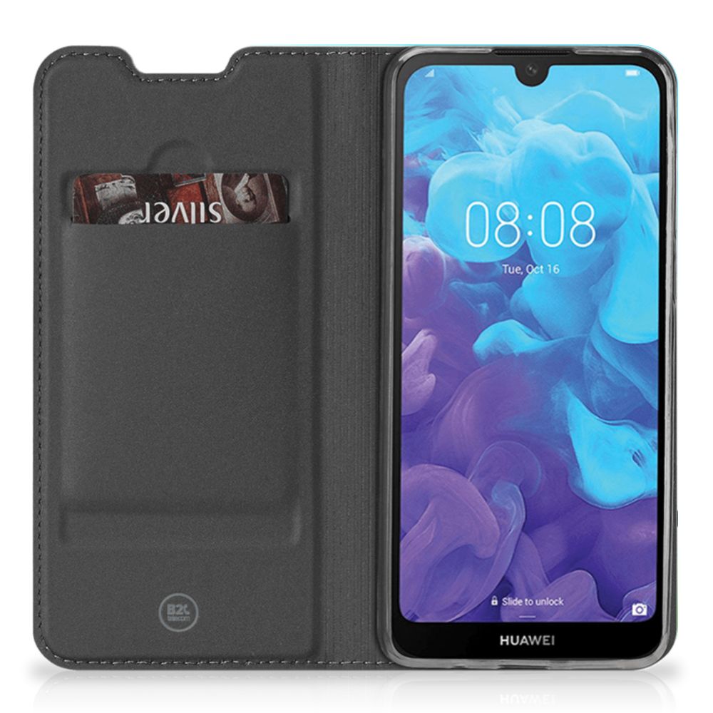 Huawei Y5 (2019) Smart Cover Orchidee Blauw - Cadeau voor je Moeder