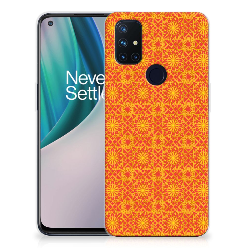 OnePlus Nord N10 5G TPU bumper Batik Oranje