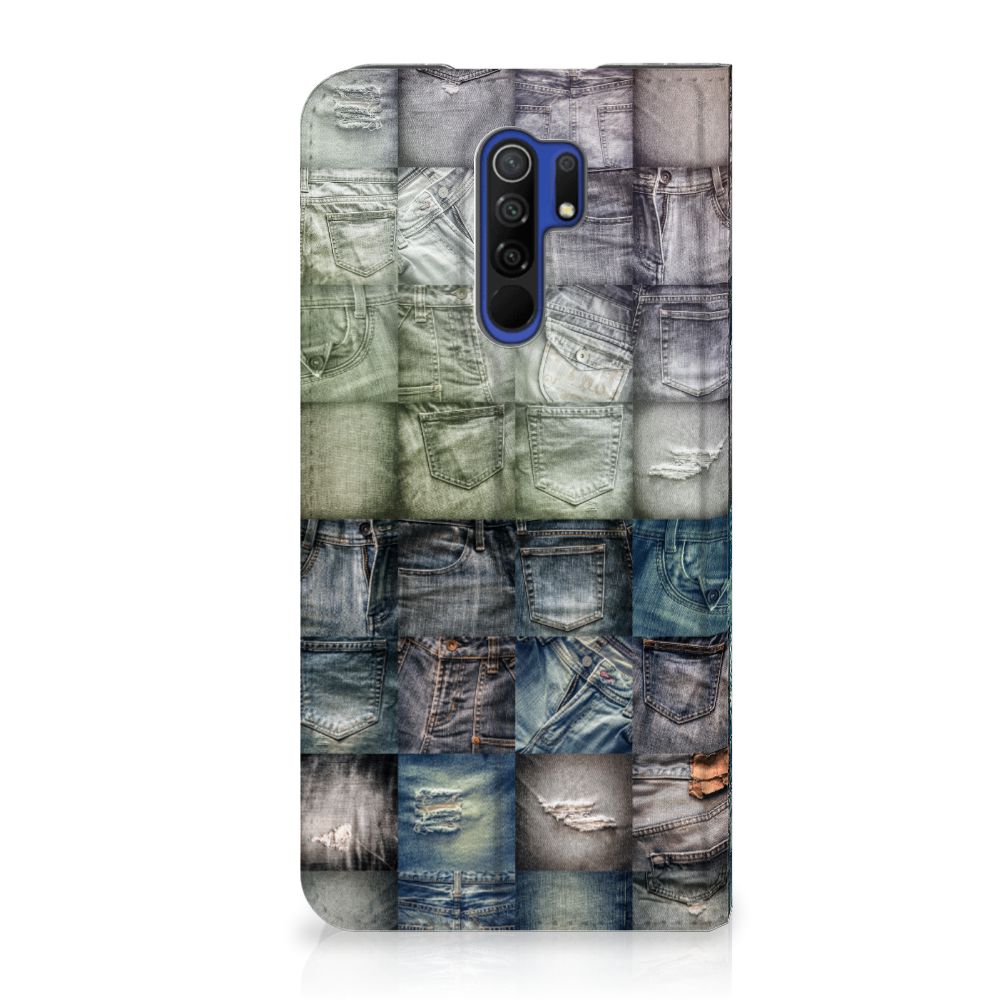 Hippe Standcase Xiaomi Redmi 9 Spijkerbroeken - B2C Telecom