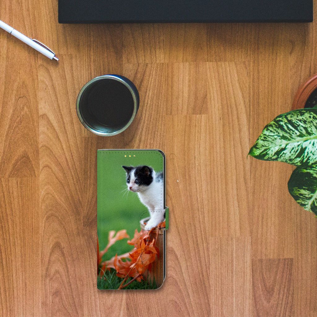 Xiaomi Poco X3 | Poco X3 Pro Telefoonhoesje met Pasjes Kitten