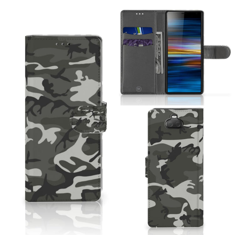 Sony Xperia 10 Telefoon Hoesje Army Light