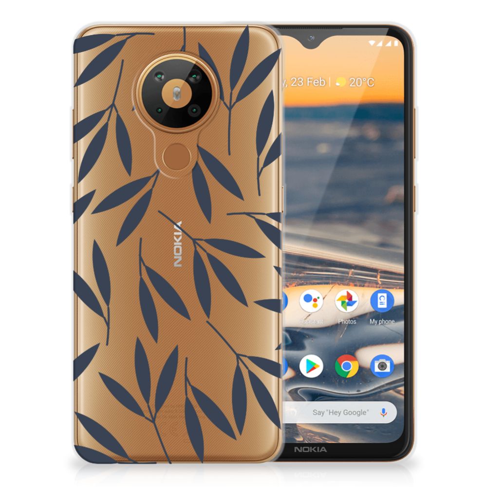 Nokia 5.3 TPU Case Leaves Blue B2C Telecom
