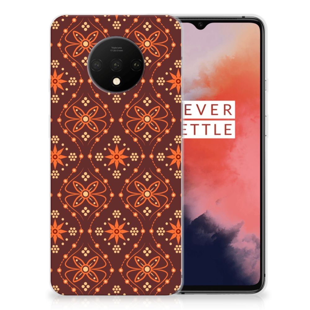 OnePlus 7T TPU bumper Batik Brown