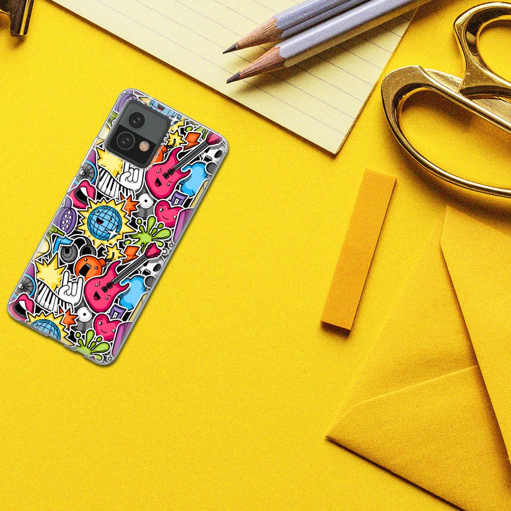 Motorola Moto G72 Silicone Back Cover Punk Rock B2C Telecom