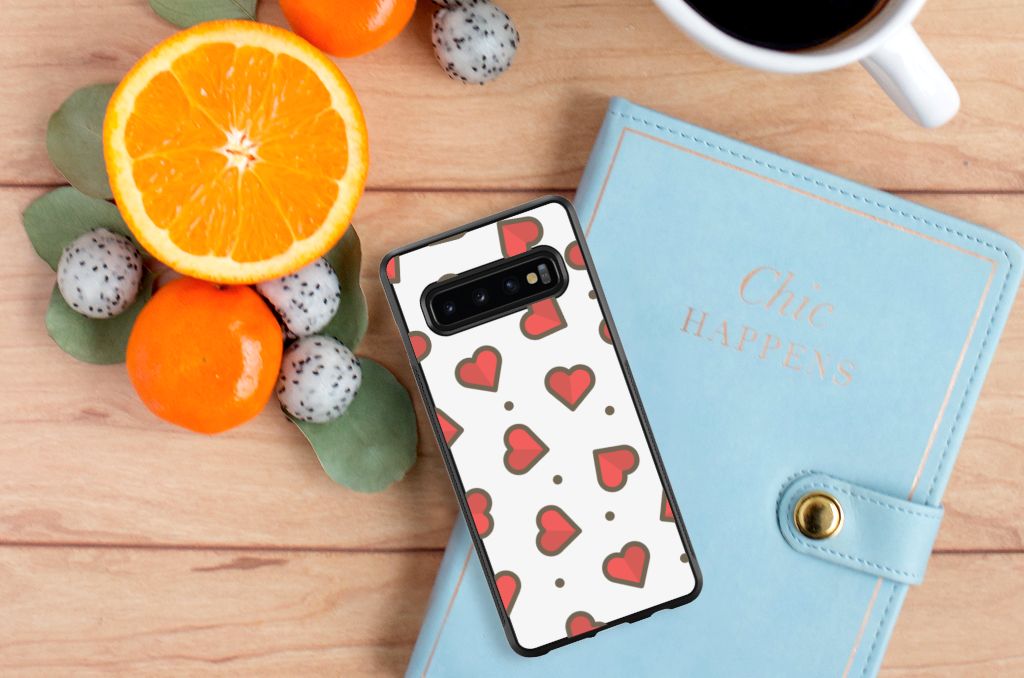 Samsung Galaxy S10+ Bumper Case Hearts B2C Telecom