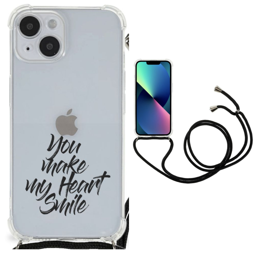 iPhone 14 Plus Telefoonhoesje met tekst Heart Smile