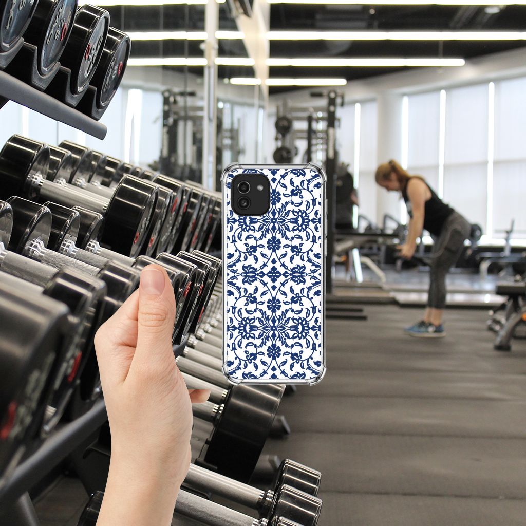 Samsung Galaxy A03 Case Flower Blue B2C Telecom