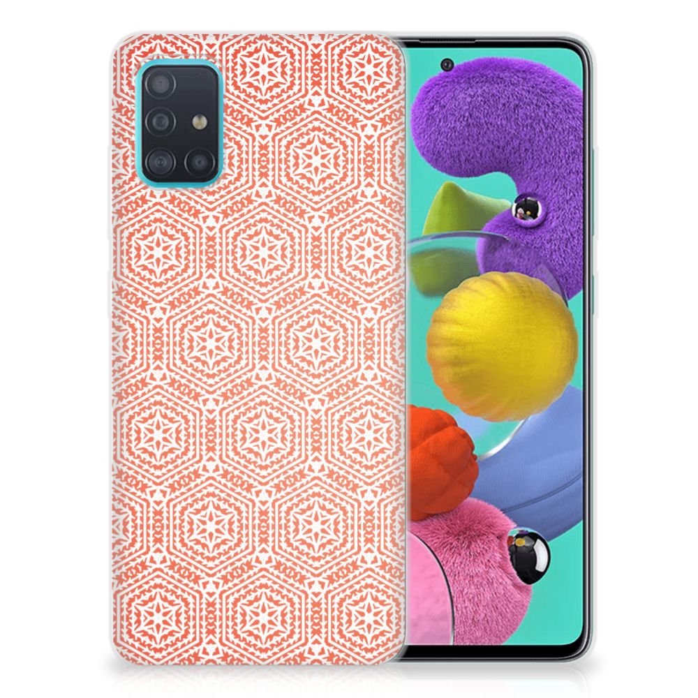 Samsung Galaxy A51 TPU bumper Pattern Orange