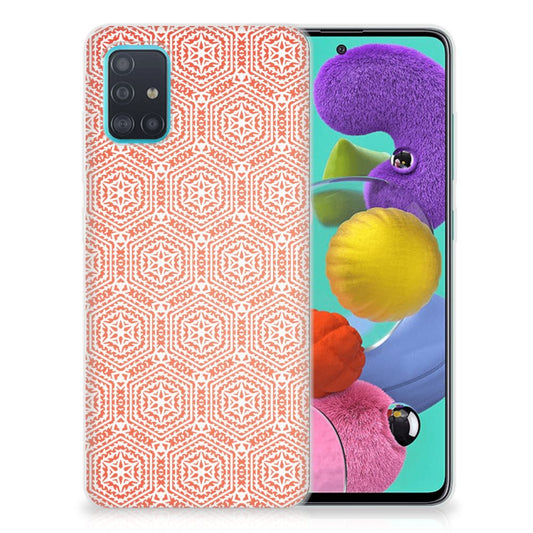 Samsung Galaxy A51 TPU bumper Pattern Orange