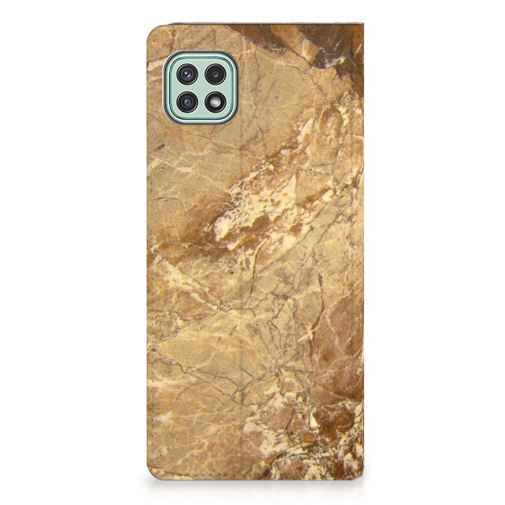 Samsung Galaxy A22 5G Standcase Marmer Creme - B2C Telecom
