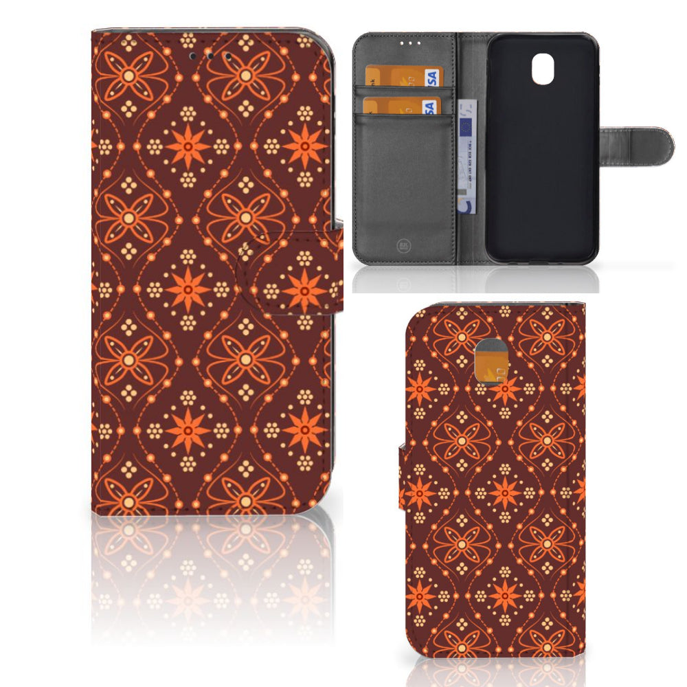 Samsung Galaxy J5 2017 Telefoon Hoesje Batik Brown