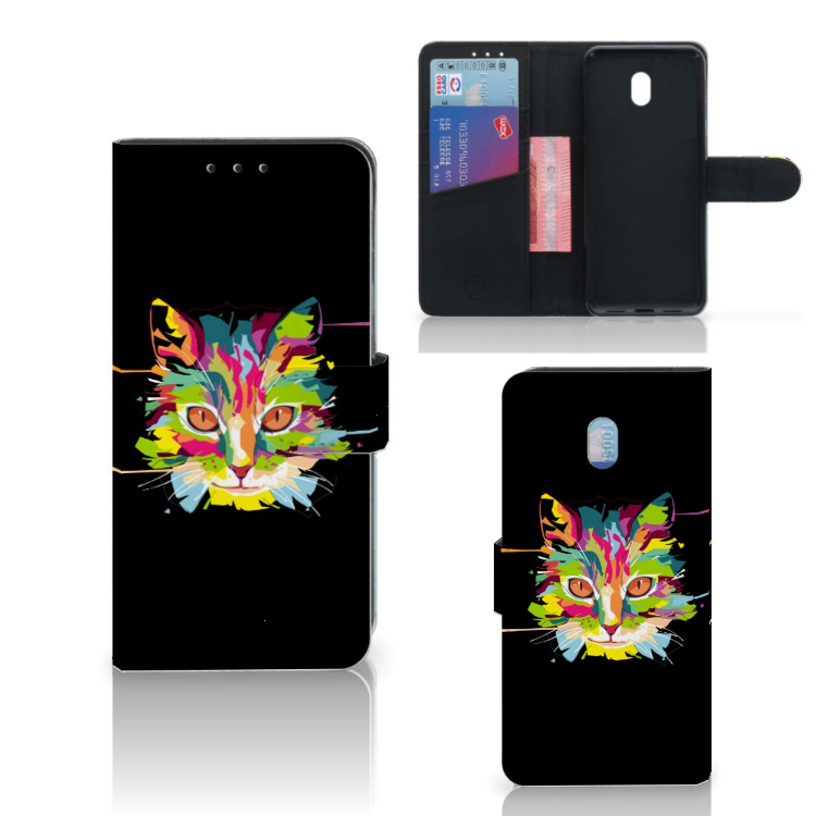 Xiaomi Redmi 8A Leuk Hoesje Cat Color