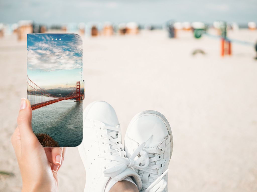 Samsung Galaxy S10 Plus Flip Cover Golden Gate Bridge