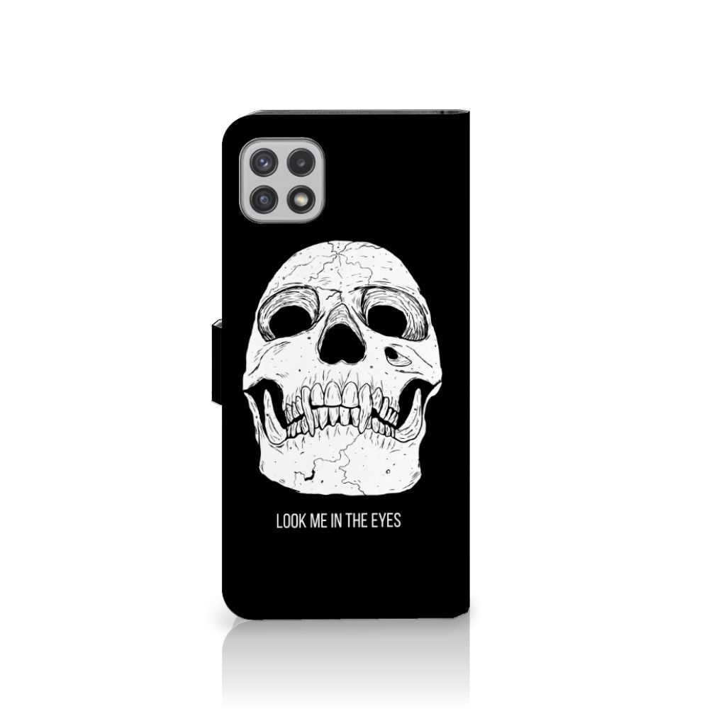 Telefoonhoesje met Naam Samsung Galaxy A22 5G Skull Eyes