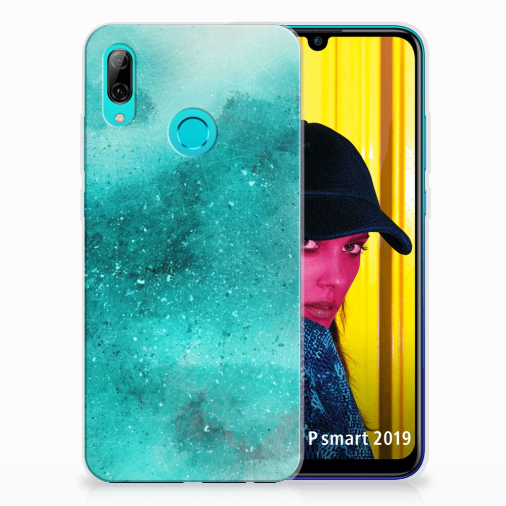 Hoesje maken Huawei P Smart 2019 Painting Blue