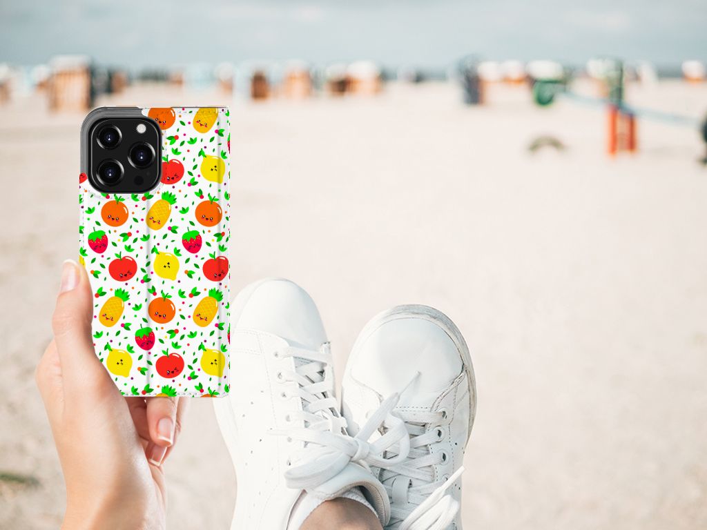 iPhone 13 Pro Flip Style Cover Fruits - B2C Telecom