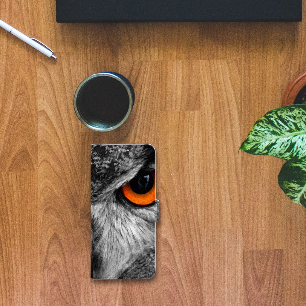 Samsung Note 10 Lite Telefoonhoesje met Pasjes Uil