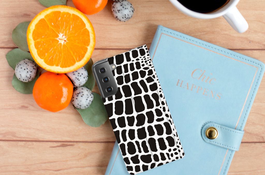 Samsung Galaxy S21 Plus Hoesje maken Slangenprint - B2C Telecom