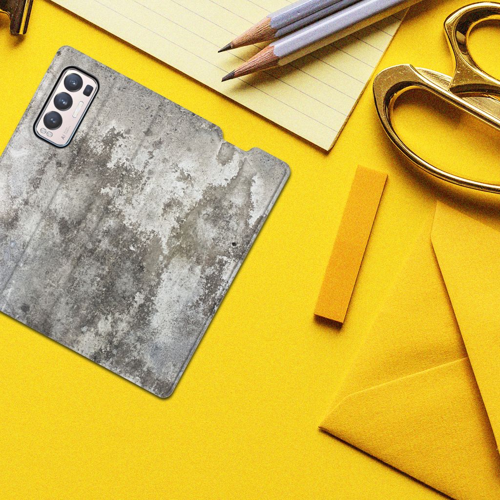OPPO Find X3 Neo Standcase Beton Print - B2C Telecom