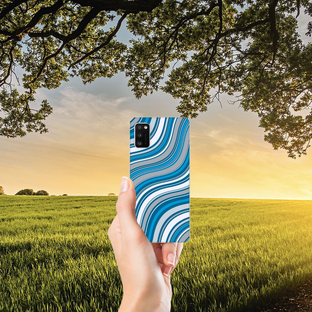 Samsung Galaxy A41 TPU bumper Waves Blue B2C Telecom