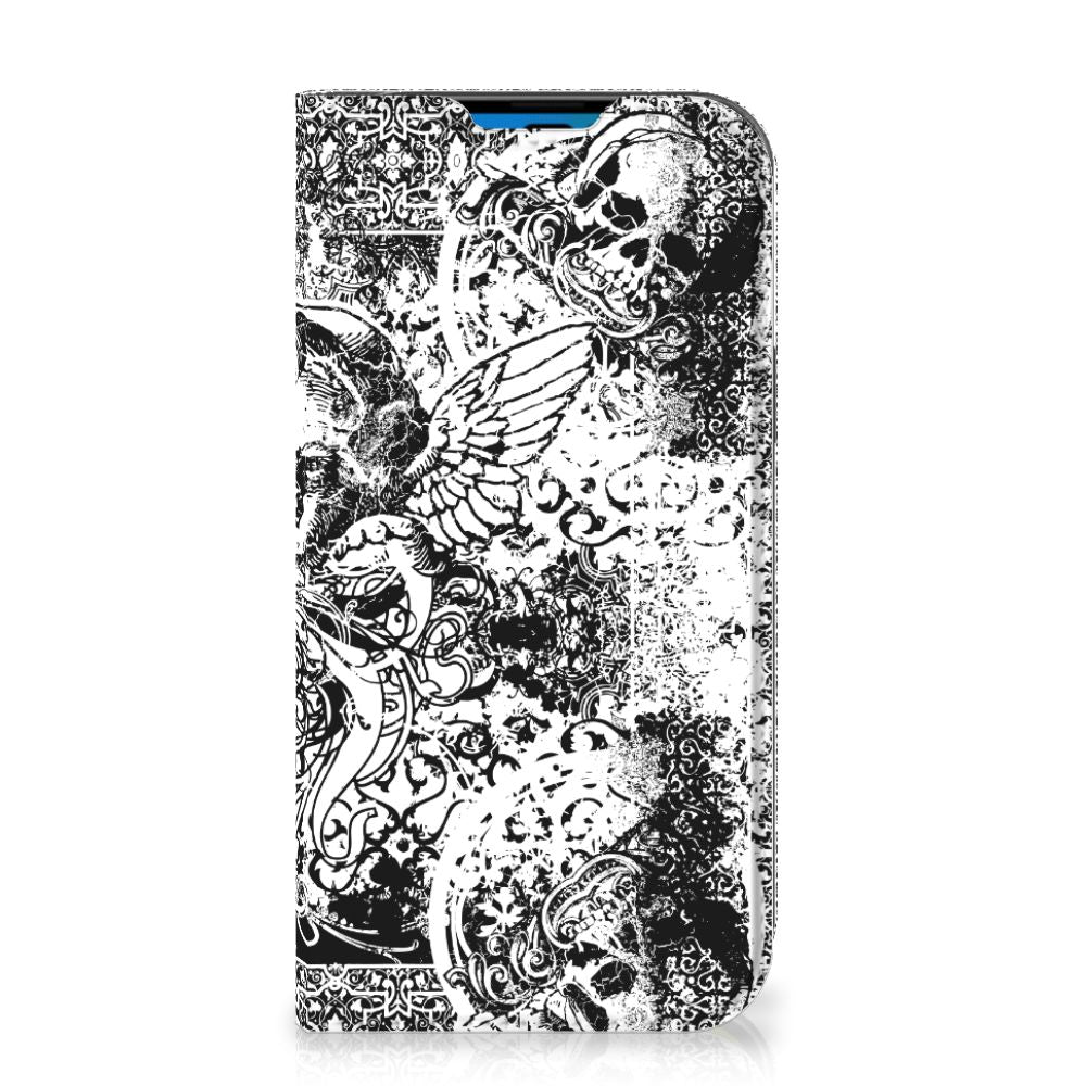Mobiel BookCase iPhone 14 Pro Skulls Angel - B2C Telecom
