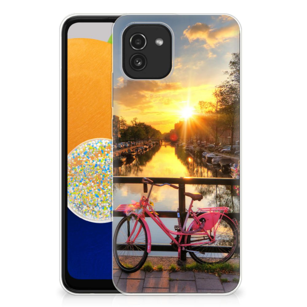 Samsung Galaxy A03 Siliconen Back Cover Amsterdamse Grachten B2C Telecom