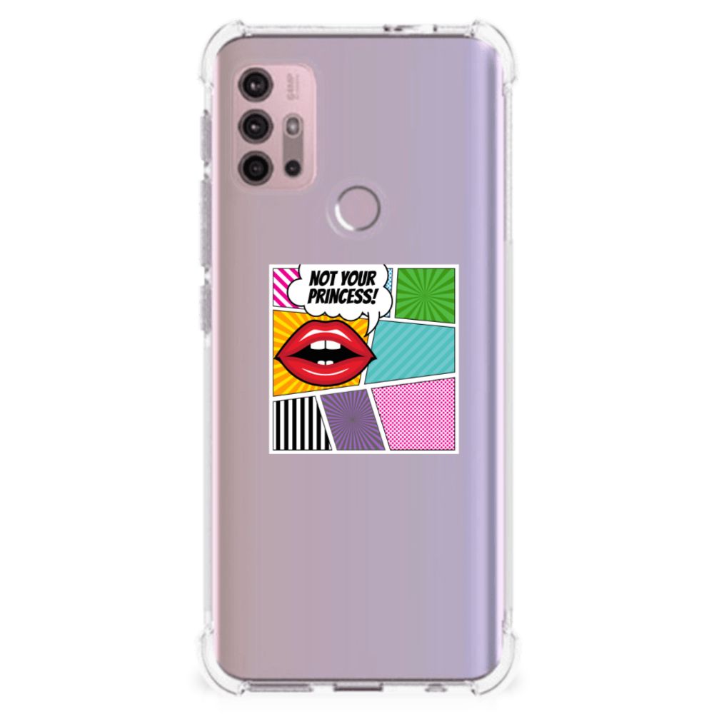 Motorola Moto G30 | G20 | G10 Anti Shock Bumper Case Popart Princess