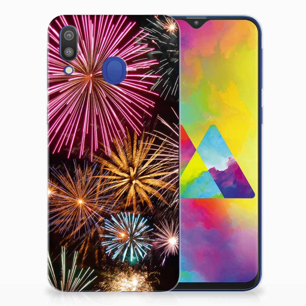 Samsung Galaxy M20 (Power) Silicone Back Cover Vuurwerk