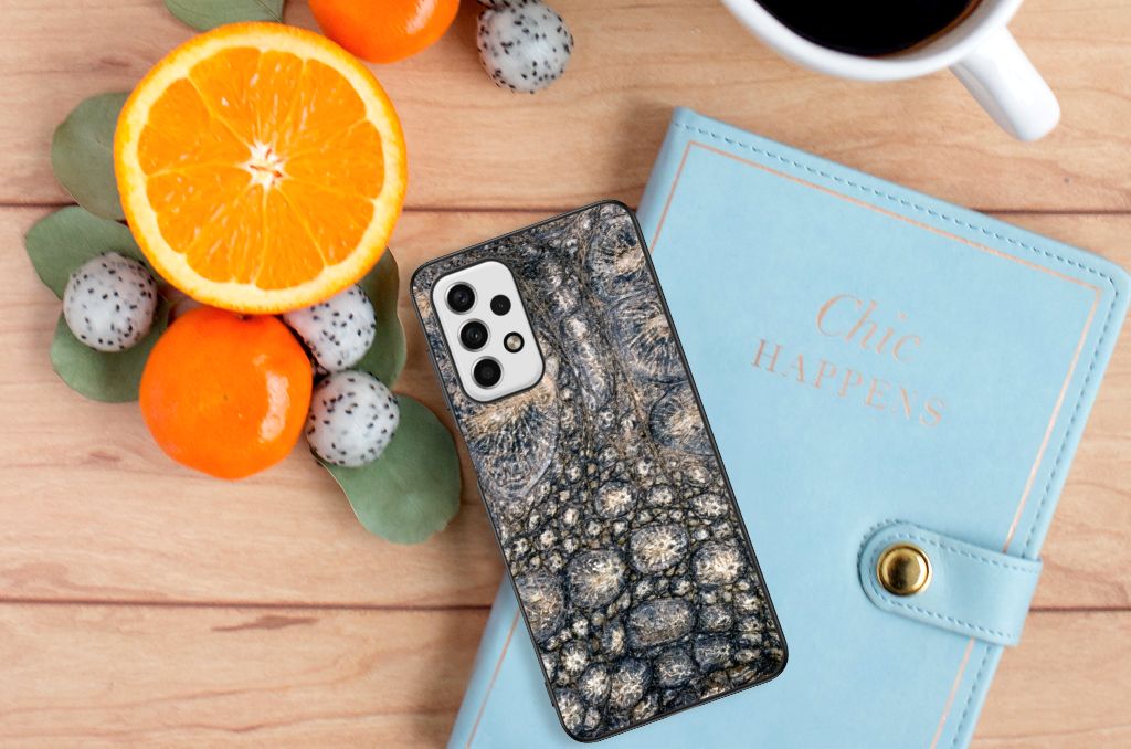 Samsung Galaxy A23 Dierenprint Telefoonhoesje Krokodillenprint B2C Telecom