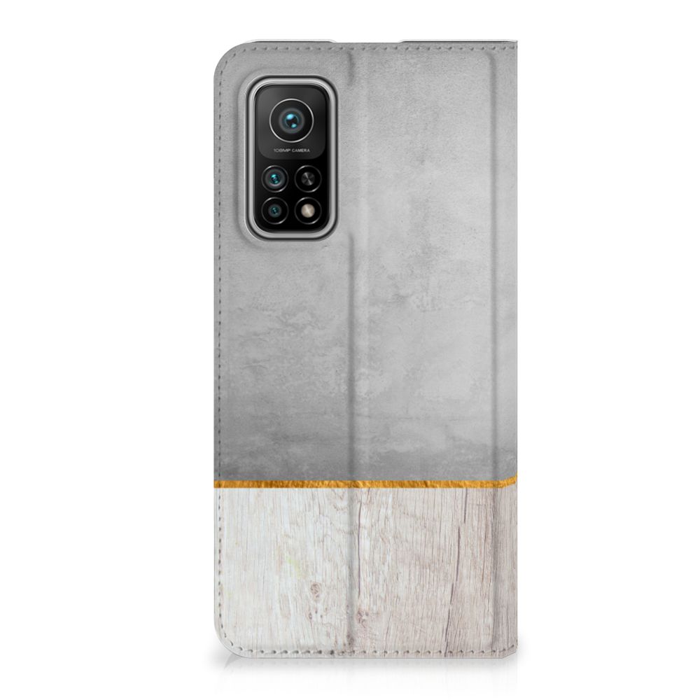 Xiaomi Mi 10T | 10T Pro Book Wallet Case Wood Concrete - B2C Telecom