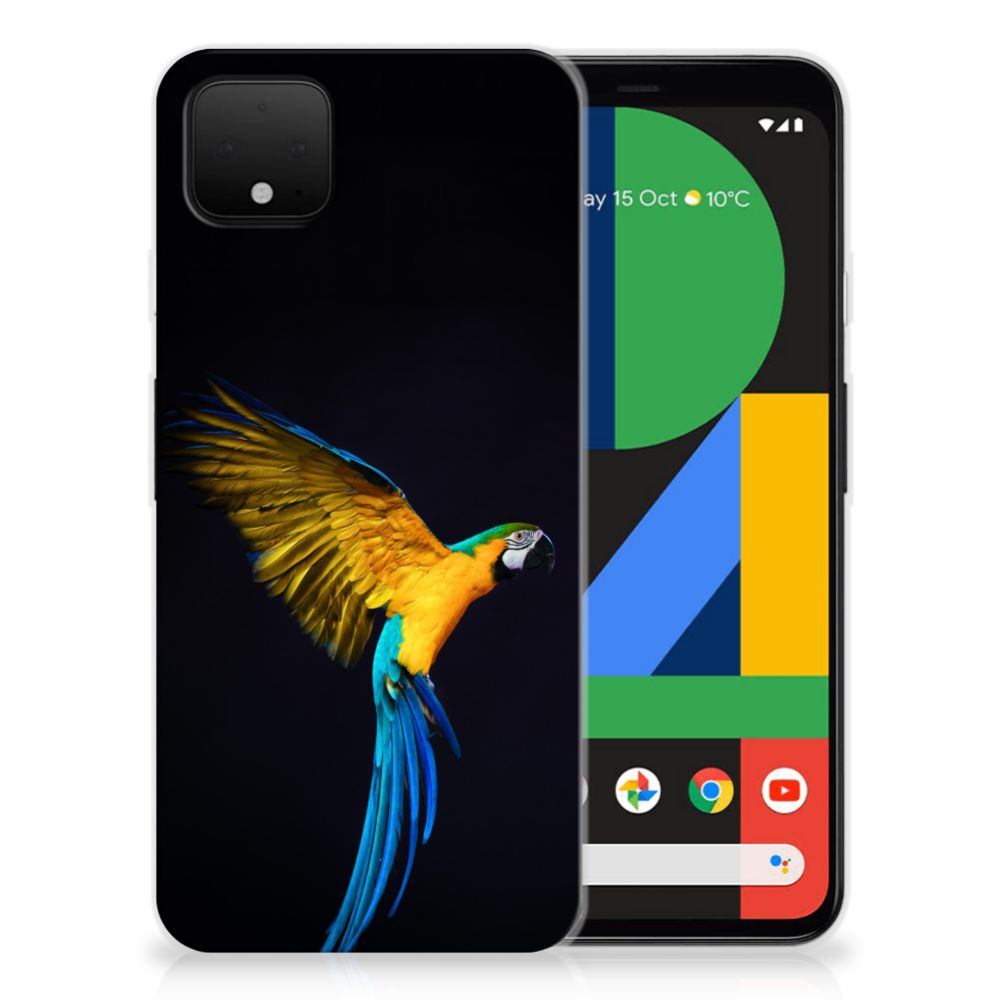 Google Pixel 4 XL TPU Hoesje Papegaai