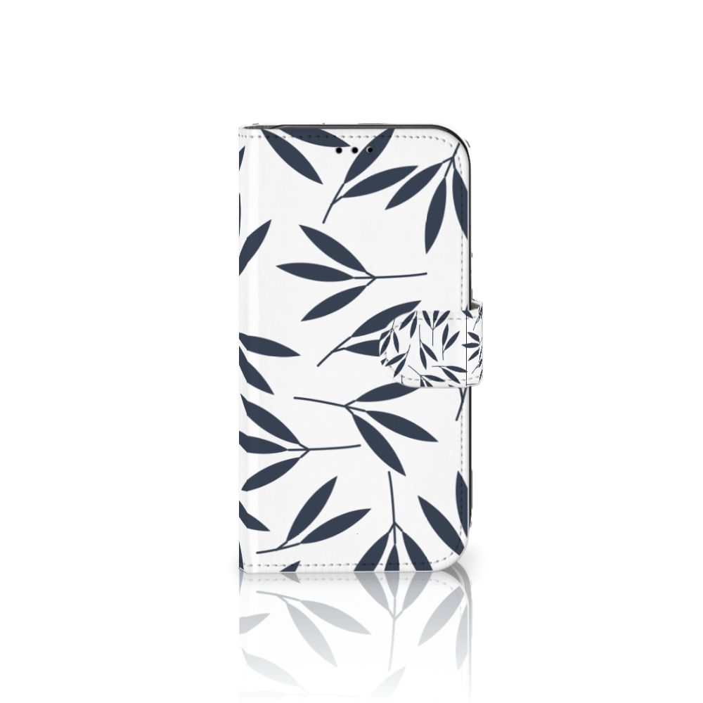 Apple iPhone 11 Hoesje Leaves Blue