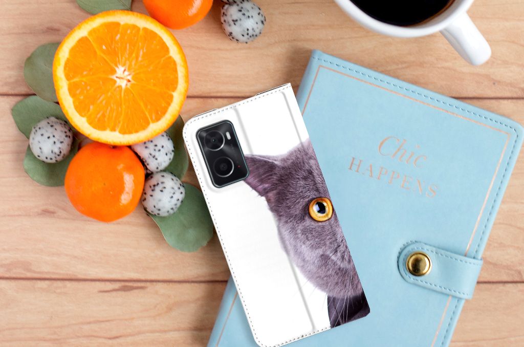 OPPO A96 | A76 Hoesje maken Kat - B2C Telecom