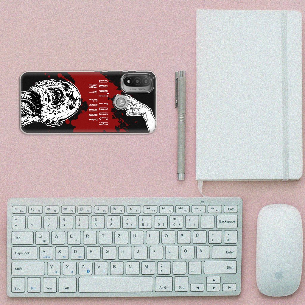 Motorola Moto E20 | E40 Silicone-hoesje Zombie Blood B2C Telecom