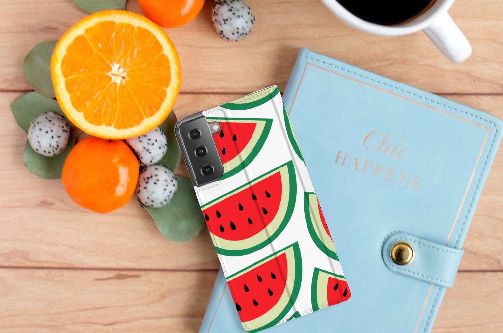 Samsung Galaxy S21 Plus Flip Style Cover Watermelons - B2C Telecom