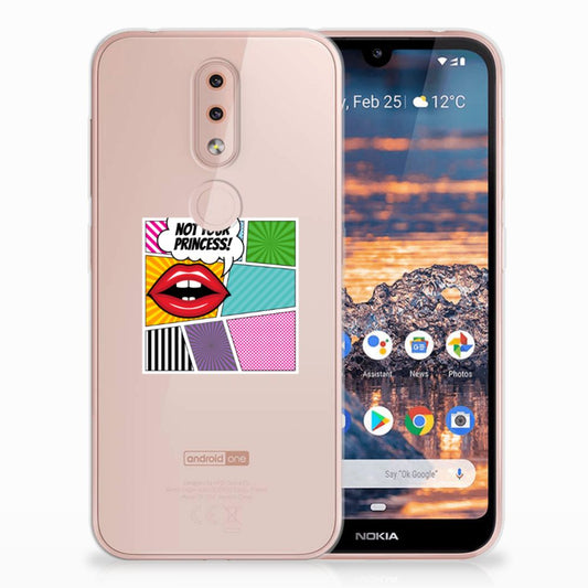 Nokia 4.2 Silicone Back Cover Popart Princess