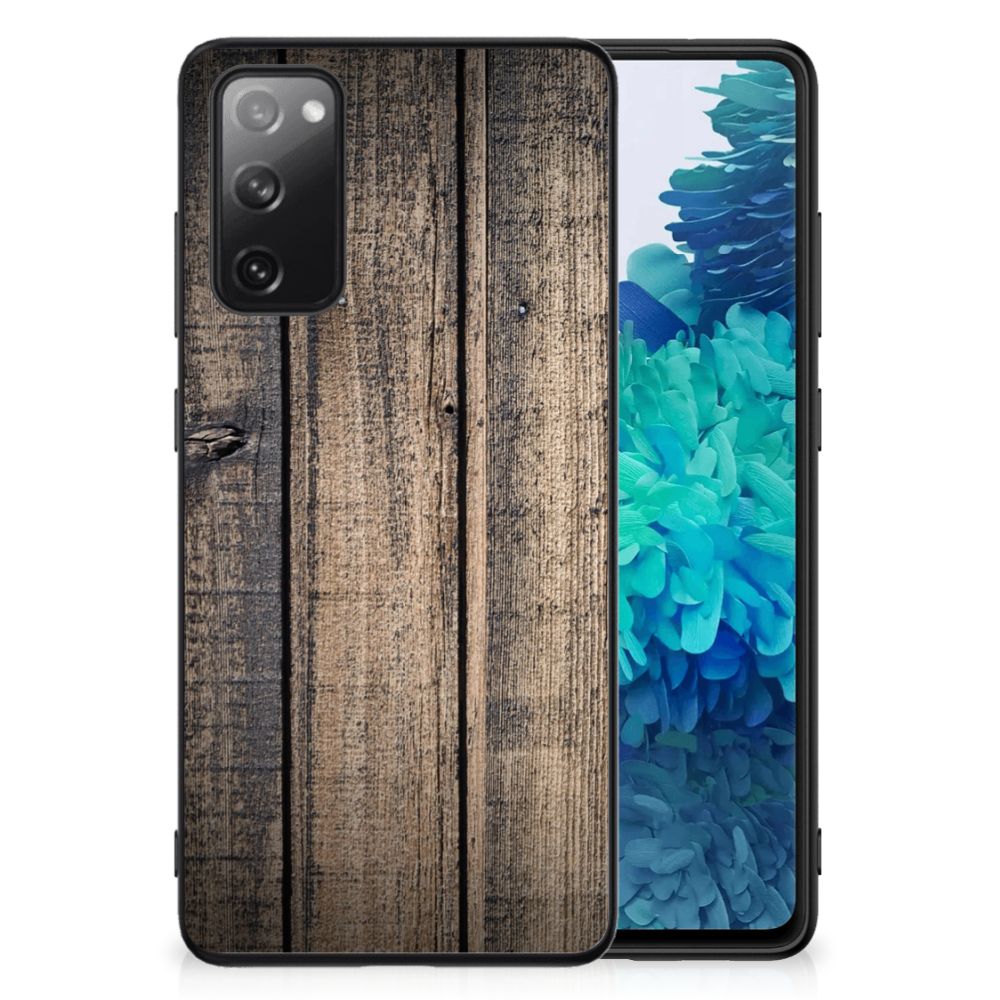 Samsung Galaxy S20 FE Houten Print Telefoonhoesje Steigerhout B2C Telecom