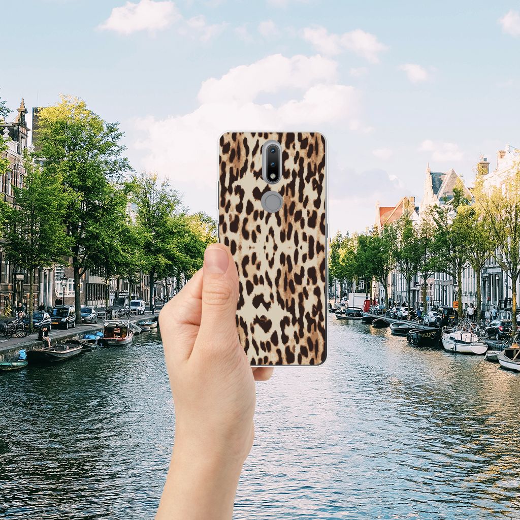 Nokia 2.4 TPU Hoesje Leopard