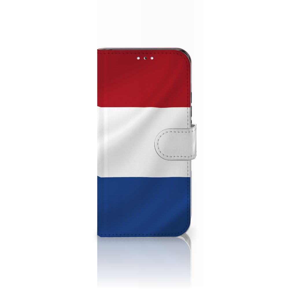 Samsung Galaxy S22 Bookstyle Case Nederlandse Vlag met design van de Nederlandse vlag.